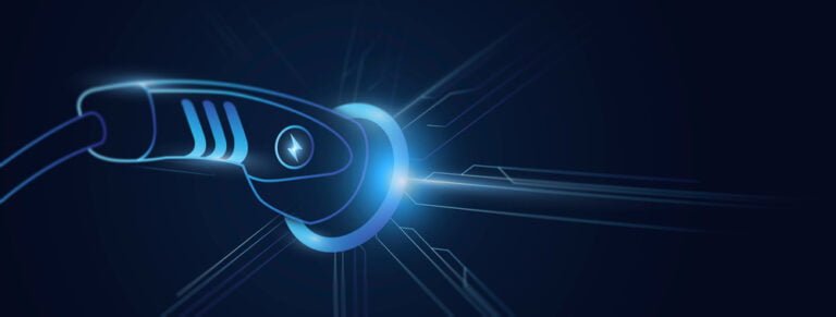 koncept nabíjení elektrovozu