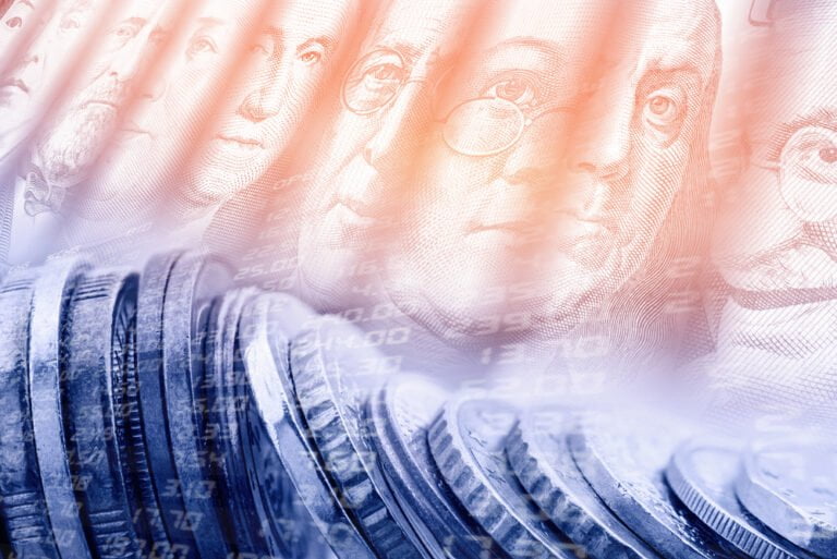 mince a v pozadi vyznamne osobnosti americke historie