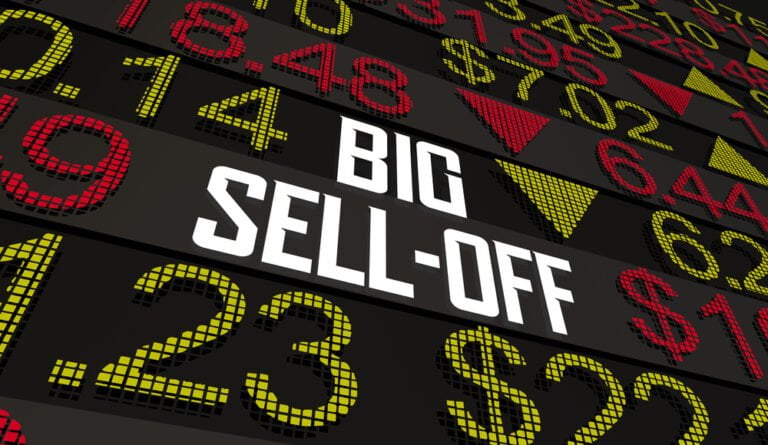 Velký výprodej na akciovém trhu