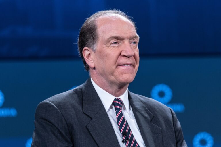 Prezident Světové banky David Malpass v rozhovoru se Siri Scanlonovou na Concordia Summitu v Sheraton Times Square