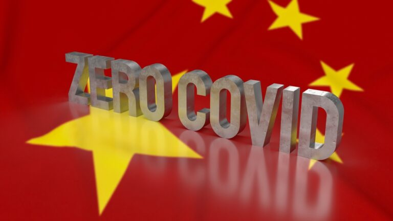 Zero-covid politika, čínská vlajka